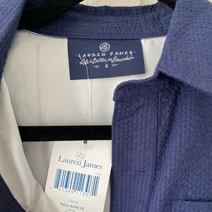 Lauren James seersucker button up dress